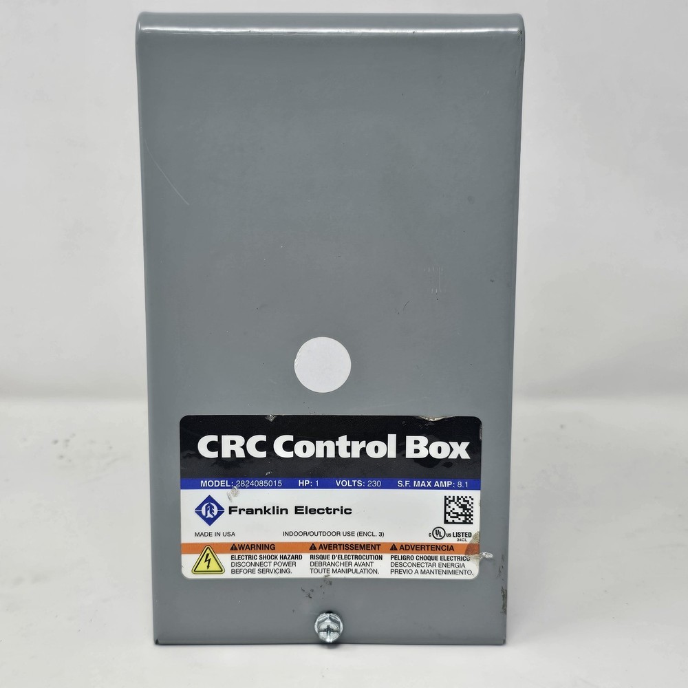 Franklin 2824085015 CRC Control Box 230V , 60Hz , 1 HP , .075 KW , 1 PHASE