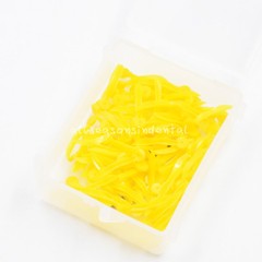Dental Disposable Plastic Wedge With Holes Round Stern 4 Sizes Wave Poly-Wedge