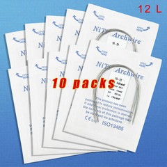 100pc Dental Heat thermal Activated NITI Round Arch Wire Ovoid / Metal Brackets