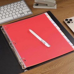 12 Tab Dividers for 3 Ring Binder,24 Pcs Multicolor 3 Ring Binder Dividers