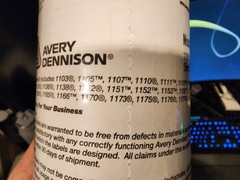 Avery Dennison Monarch 1100 Series Senso Labels 10 Rolls White + FREE Ink roller
