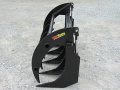 72″ Brush Root Rake Clam Grapple Attachment Fits Skid Steer Tractor Quick Attach