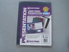 Duo-Tang Pocket Folders Report Presentation Blue Letter Size – 4 folders