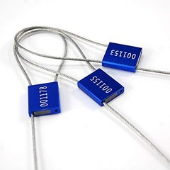 500 Pcs Numbered Tamper Resistant Security Cable Seals Blue