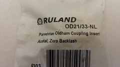 RUTLAND OD21/33-NL OLDHAM COUPLING DISK TORQUE 18 IN-LB 4500 RPM NIB