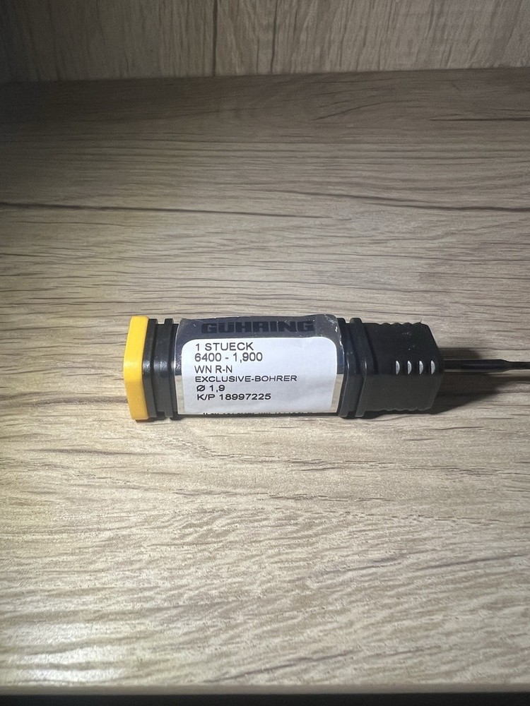 Guhring EXCLUSIVELINE Carbide Micro Precision Drill 1.9mm 4xD