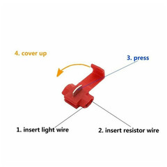 4Pcs 50W 60hm Load Resistors for LED Bulb Hyper Flash/Error Code Fix