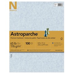 Wausau Astroparche Specialty Cardstock, 8.5 x 11, Blue, 100 Count (27987)