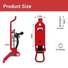 4PCS Shovel Holder for Truck,Shovel Mount for Roof Rack Adjusts Metal Rubber Axe