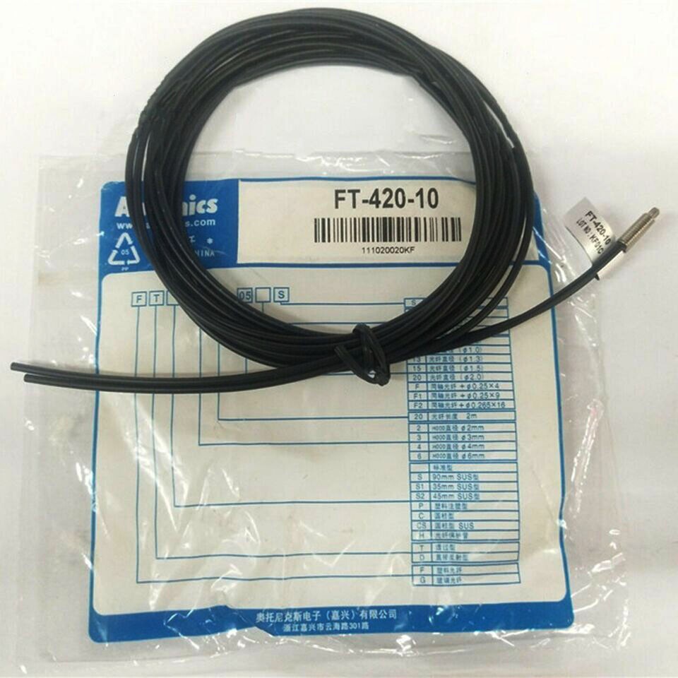 1pcs NEW FT-420-10 Fiber Optic Cable Sensor For Autonics