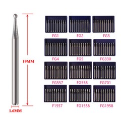 Dental Carbide Tungsten Steel Burs Crown Metal Cutting Drill Break Drills Bur