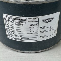 GE Motors 5KCP39EGS070S Condenser Fan Motor 1/4HP 1100RPM 208-230V HC39GE237A
