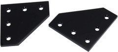10Pcs 2020 Corner Bracket Plate Anodised L Shape 5 Hole 90 Degree outside Joinin