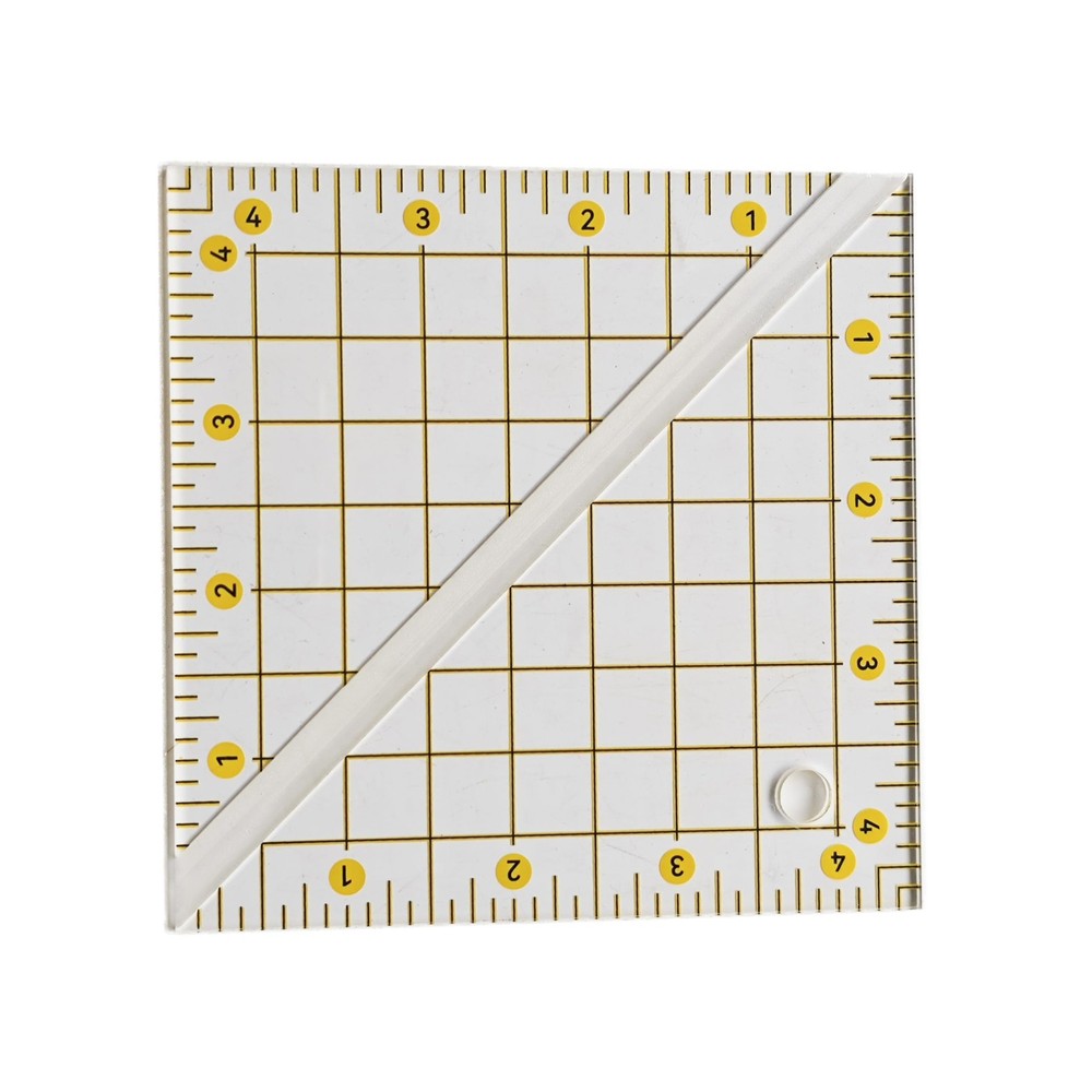 Half Square Triangle Multiple Size Quilting Ruler Template Grid 4.5×4.5 Inch