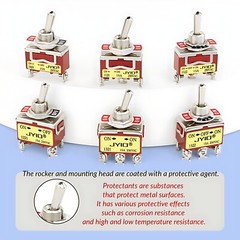 Heavy Duty Metal Toggle Switch On-Off / On-Off-On 15A 250Vac For Car Dash Boat