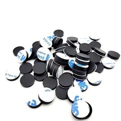 1/2″ Wide Round Rubber Stick on Feet Bumper Pads 1/8″ Thick 3M Adhesive Backing