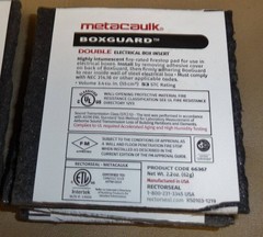 (10) RectorSeal Metacaulk Double Box Guard 66367 Easy Installation Firestop New