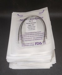 Dental Orthodontic Thermal Activated Niti Wires Round Arch Wires Ovoid Form