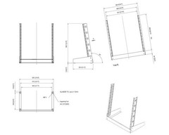 Startech.Com 12U Open Frame Server Rack – 19 2 Post Network Rack Standing Audio