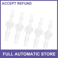 5Pcs Plastic Hose Barb Fitting 1/16″ to 3/32″ Hose ID Connectors Plastic Clear