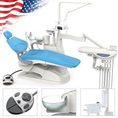 TJ2688-F6 Dental Unit Chair Computer Control DC Motor Doctor Stool Hard Leather