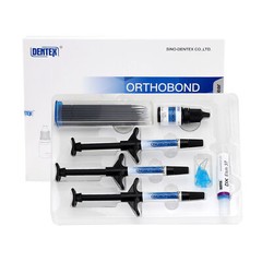 DENTEX ORTHOBOND Dental Light Cure Orthodontic Adhesive Kit Blue /CLEAR