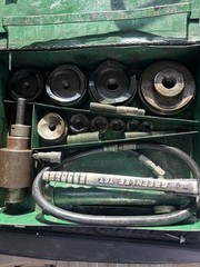 Greenlee Knockout Punch Driver Set with 767 Hydraulic Hand Pump & Case