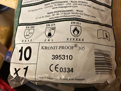 NEW MAPA Professional Kronit-Proof 395 Chemical Nitrile Cut Work Gloves Size 10