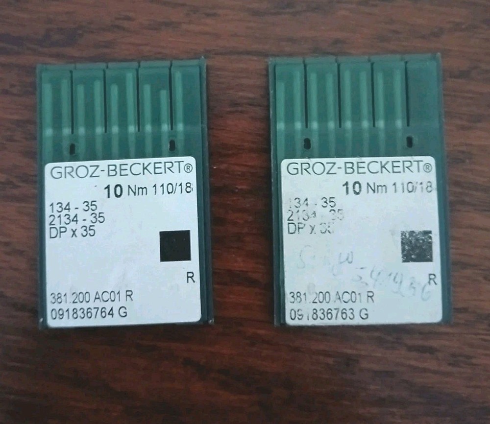 ​17x Groz-Beckert Needles System 134-35 R Gauge 110/18 Industrial Needles DPx35