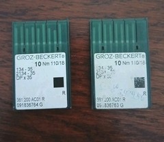 ​17x Groz-Beckert Needles System 134-35 R Gauge 110/18 Industrial Needles DPx35