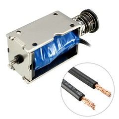 DC12V Suction Micro Electromagnet Spring Push Pull Type Rod Solenoid Magnets