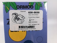 ORMCO Zoo Pack Elastics bands Dental 3.5OZ 1/8 Chipmunk Clear Yellow 5000/Box