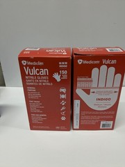 Medicom Vulcan Nitrile Gloves Indigo Medium M 150 Count Box General Purpose