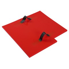 4Pcs Concrete Stone Texture Stamp Mats, PU, 24 × 24 In