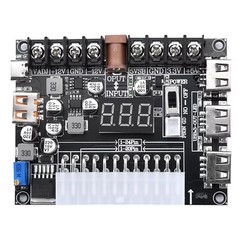 20/24Pins ATX Power Supply Breakout Board Adjustable Voltage Module / Case HOT