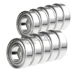 10x 6203-ZZ Ball Bearing 1/2 inch x 40mm x 12mm Double Shielded Seal NEW QJZ