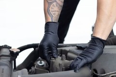 ELITEt Black Nitrile Gloves Diamond Grip 6Mil POWDER / Latex Free 100 PAIR LG