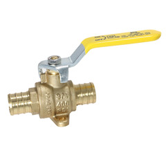 100 Pcs. 3/4″ Pex Ball Valve with Drop Ear, Lead Free Brass, 24-3-4=100