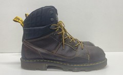 Dr. Martens Industrial Safety Toe Dark Brown Leather Work Boots Men’s Size 14