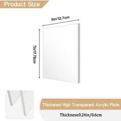 Clear Acrylic Sheet Plexiglass1/4 Thick 6mm Cast Acrylic Glass Sheetplexiglas