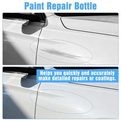 6 Pack 1 Oz Paint Touch up Bottles with Lid and Applicator Brush, Small Empty…