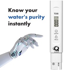 TDS Meter Digital Water Tester – Self-Calibrating for Accurate Results – Wate…
