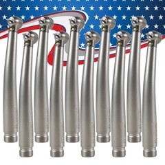 10 Estilo NSK Dental Pieza mano LED de alta velocidad Pana MAX EK LED 2Hole USA