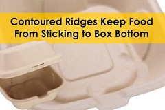 [100 Pack] Compostable Take Out Food Containers 6×6 To Go Boxes by Avant Grub