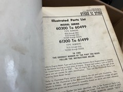 Older Briggs & Stratton Parts & Service Data Manual