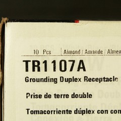 10 Cooper Almond TAMPER RESISTANT Duplex Receptacle Outlets 5-15R 15A TR1107A