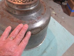 Vtg 14″ Galvanized Steel Milk Strainer Filter Sieve 3pc Lot Antique Steampunk F6