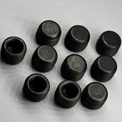 USA! 3/8″ NPT Plugs Hex Countersunk Plug Pipe Fitting Npt Pipe Fitting Cap 10pcs