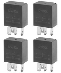 4 Packs 30A Starter Relay,4 Pin 12V,Multi-Purpose Automotive Relay,Automotive