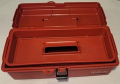 Flambeau 47202 Tool Box Plastic Red 14-1/2 In W X 7-1/2 In D X 5 In H